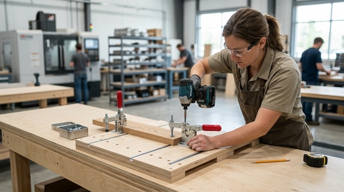 Installing Vertical Toggle Clamps on Woodworking Jigs: Step-by-Step